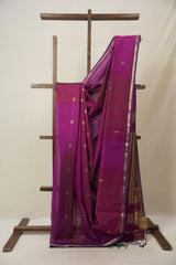 Two Tone Pink Maheshwari Saree - SRTTPMS974