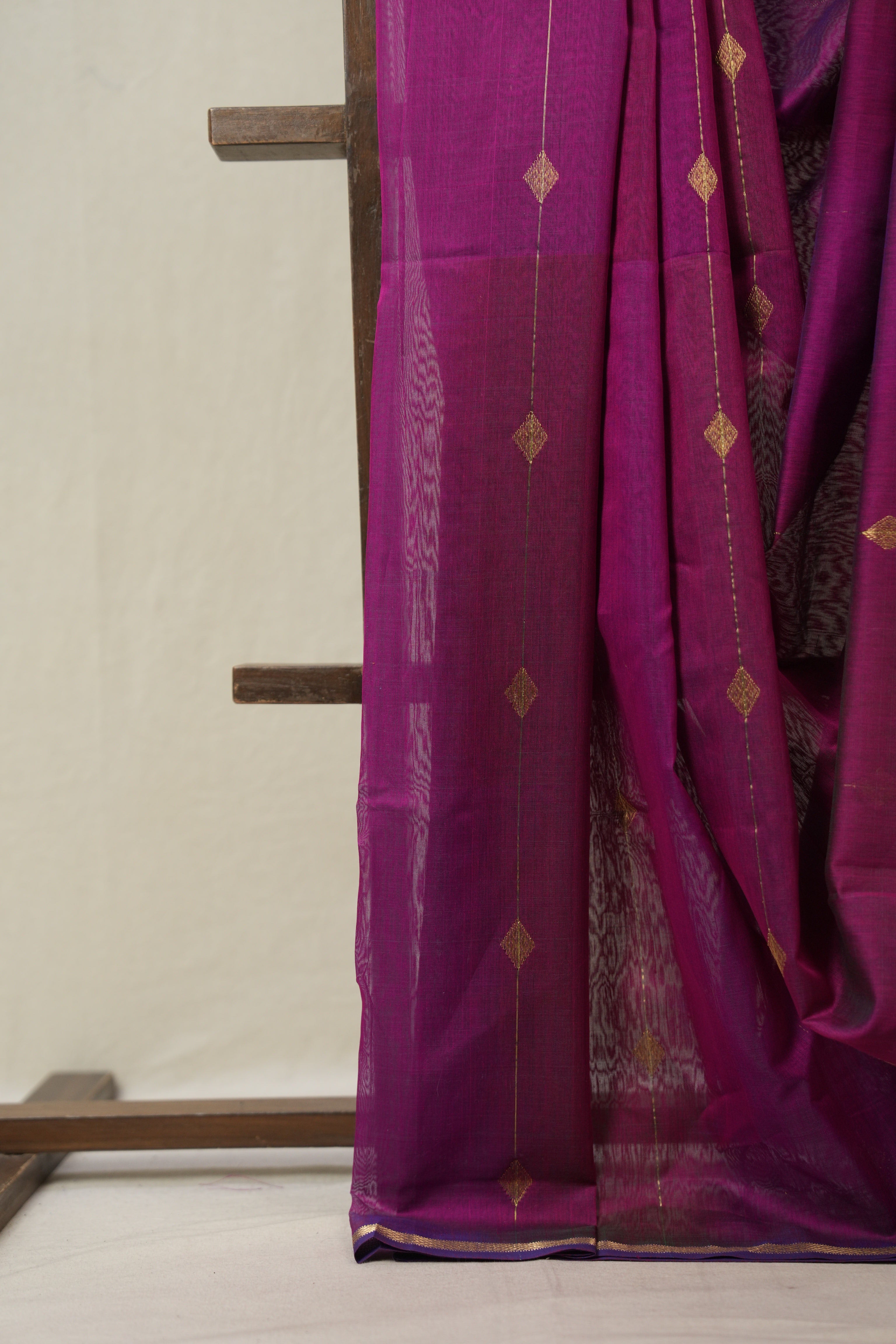 Two Tone Pink Maheshwari Saree - SRTTPMS974