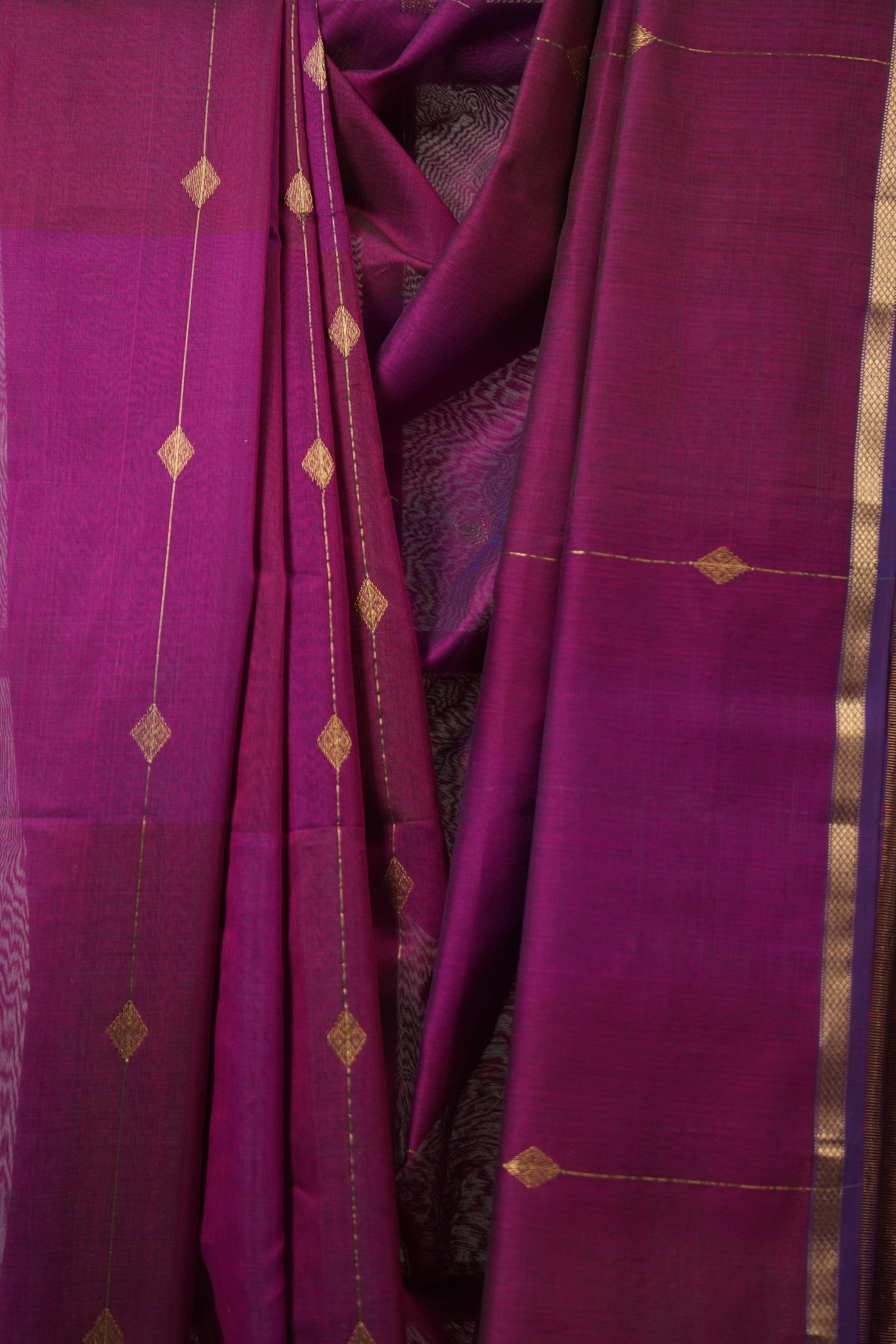 Two Tone Pink Maheshwari Saree - SRTTPMS974