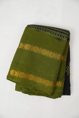 Mehendi Green Sungudi Cotton Saree - SRMGSCS91