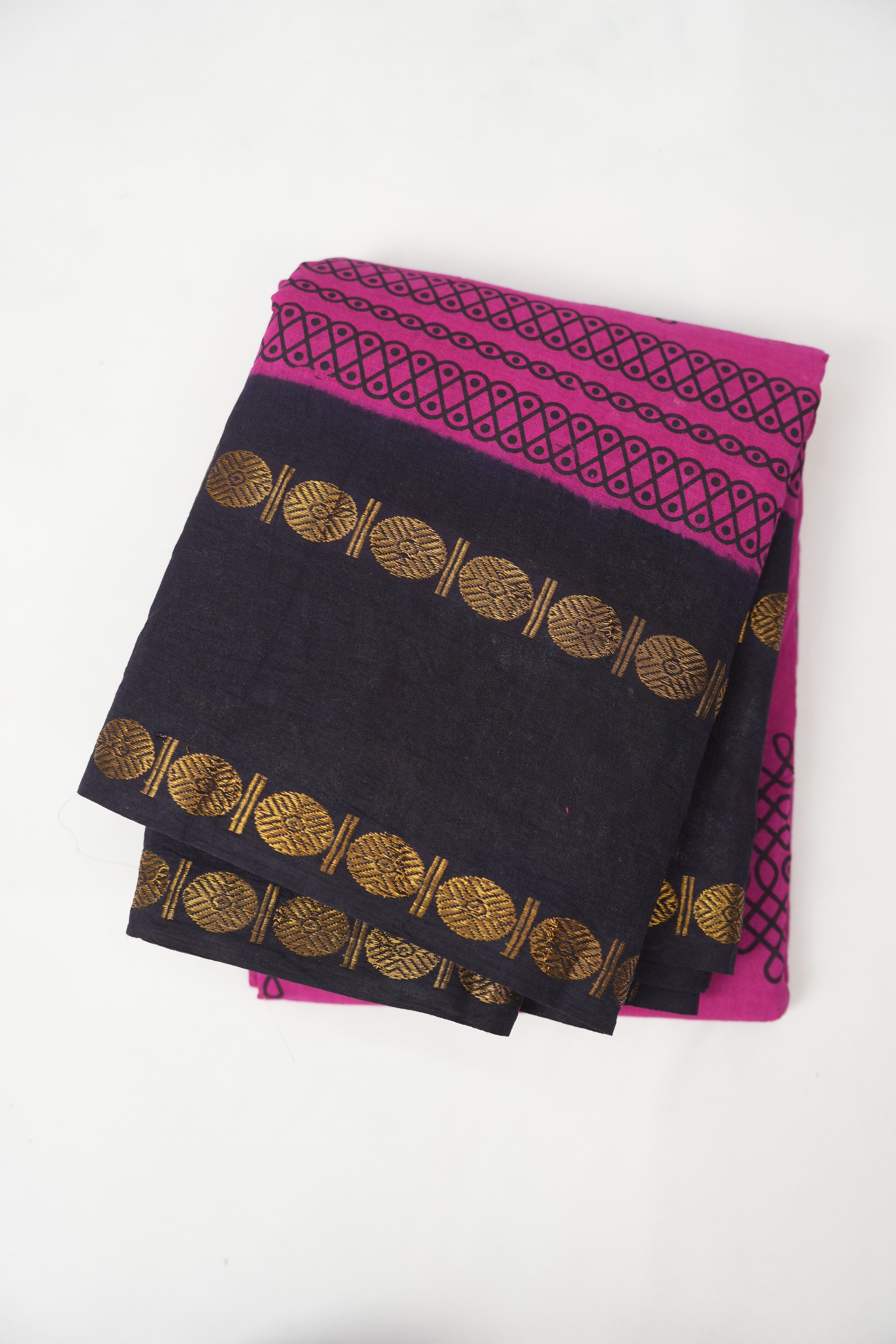 Pink Sungudi Cotton Saree - SRPSCS90