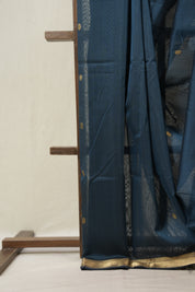 Teal Blue Maheshwari Saree - SRTBMS973