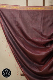 Brown Tussar Silk Saree - SRBTSS1550