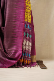 Dusty Pink Gopalpur Tussar Silk Saree - SRDPTSS1549