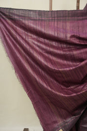 Magenta Tussar Silk Saree - SRMTSS1851