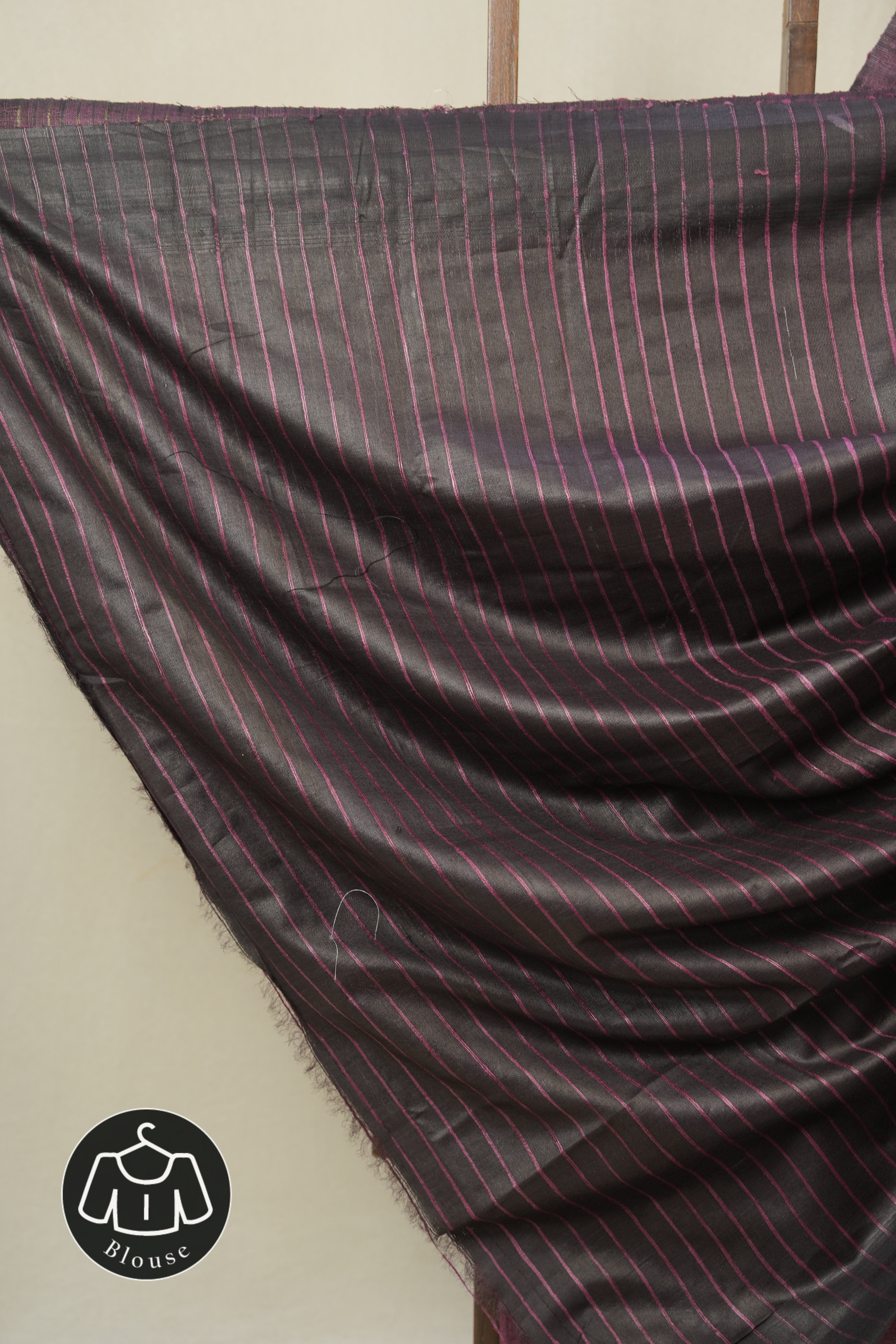 Magenta Tussar Silk Saree - SRMTSS1851