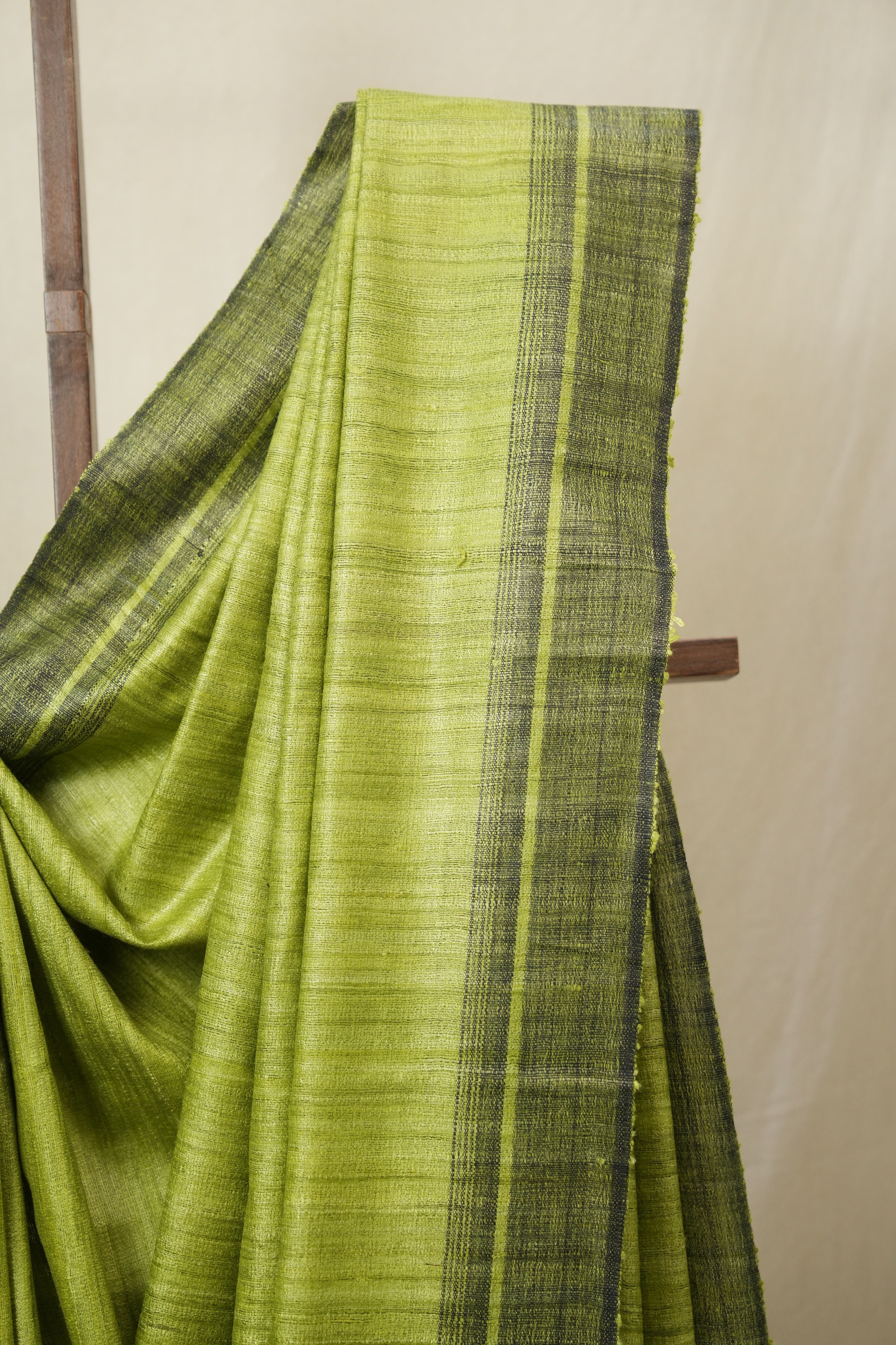 Pista Green Tussar Silk Saree - SRPGTSS1854