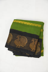 Green Sungudi Cotton Saree - SRGSCS95