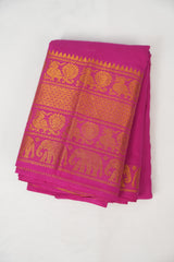 Pink Sungudi Cotton Saree - SRPSCS98