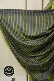 Pista Green Tussar Silk Saree - SRPGTSS1854