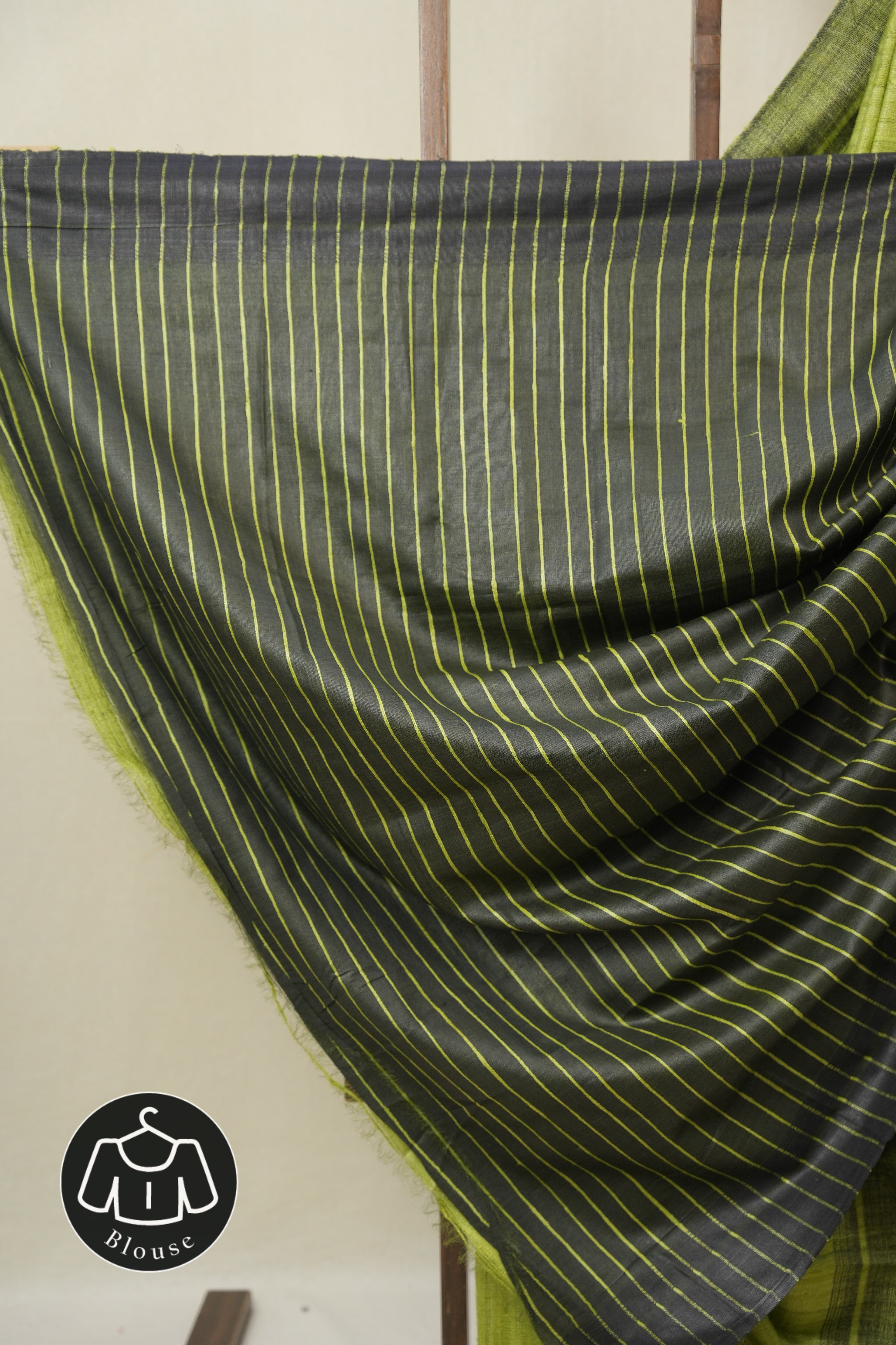 Pista Green Tussar Silk Saree - SRPGTSS1854