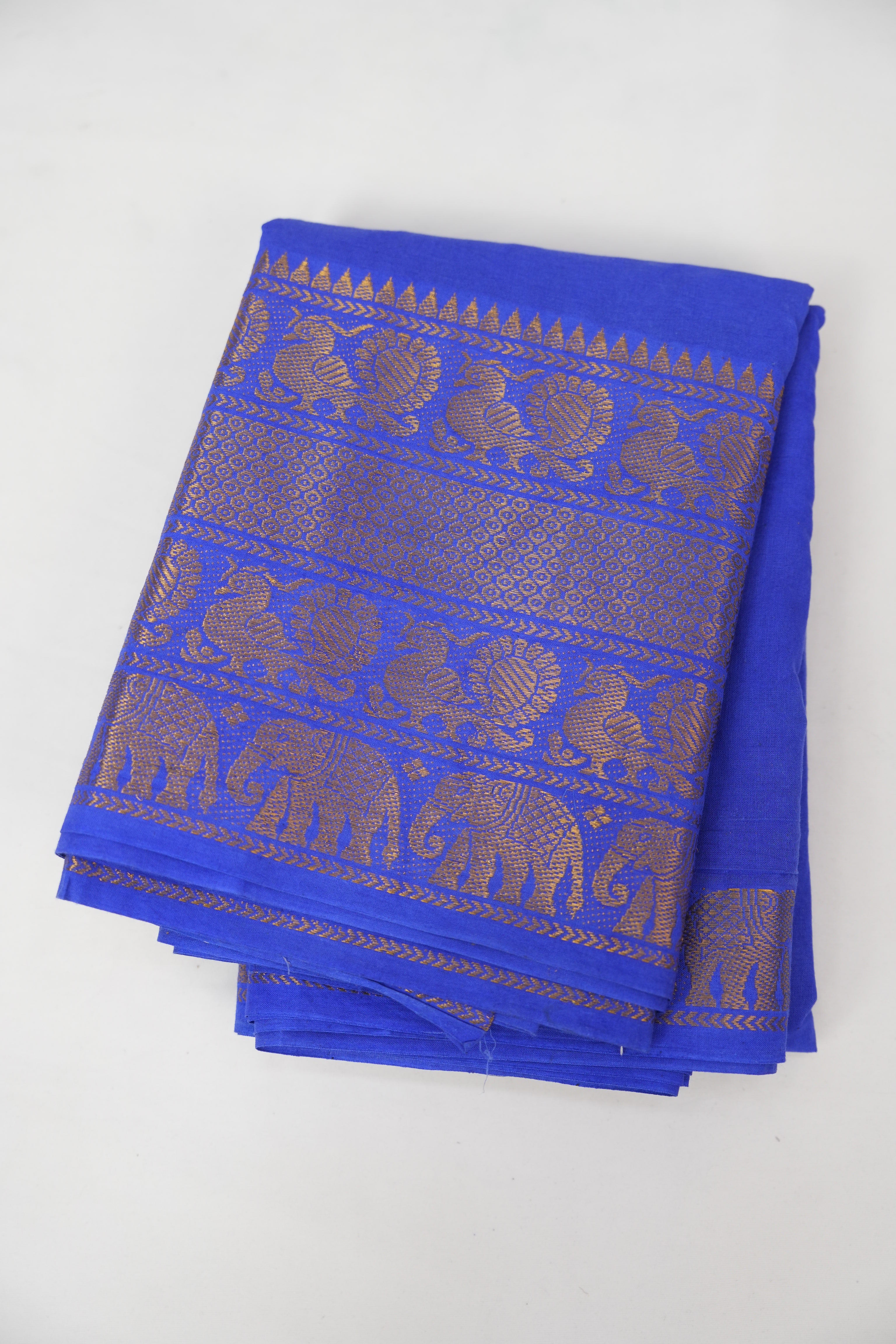 Blue Sungudi Cotton Saree - SRBSCS101