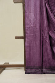 Purple Tussar Silk Saree - SRPTSS1853