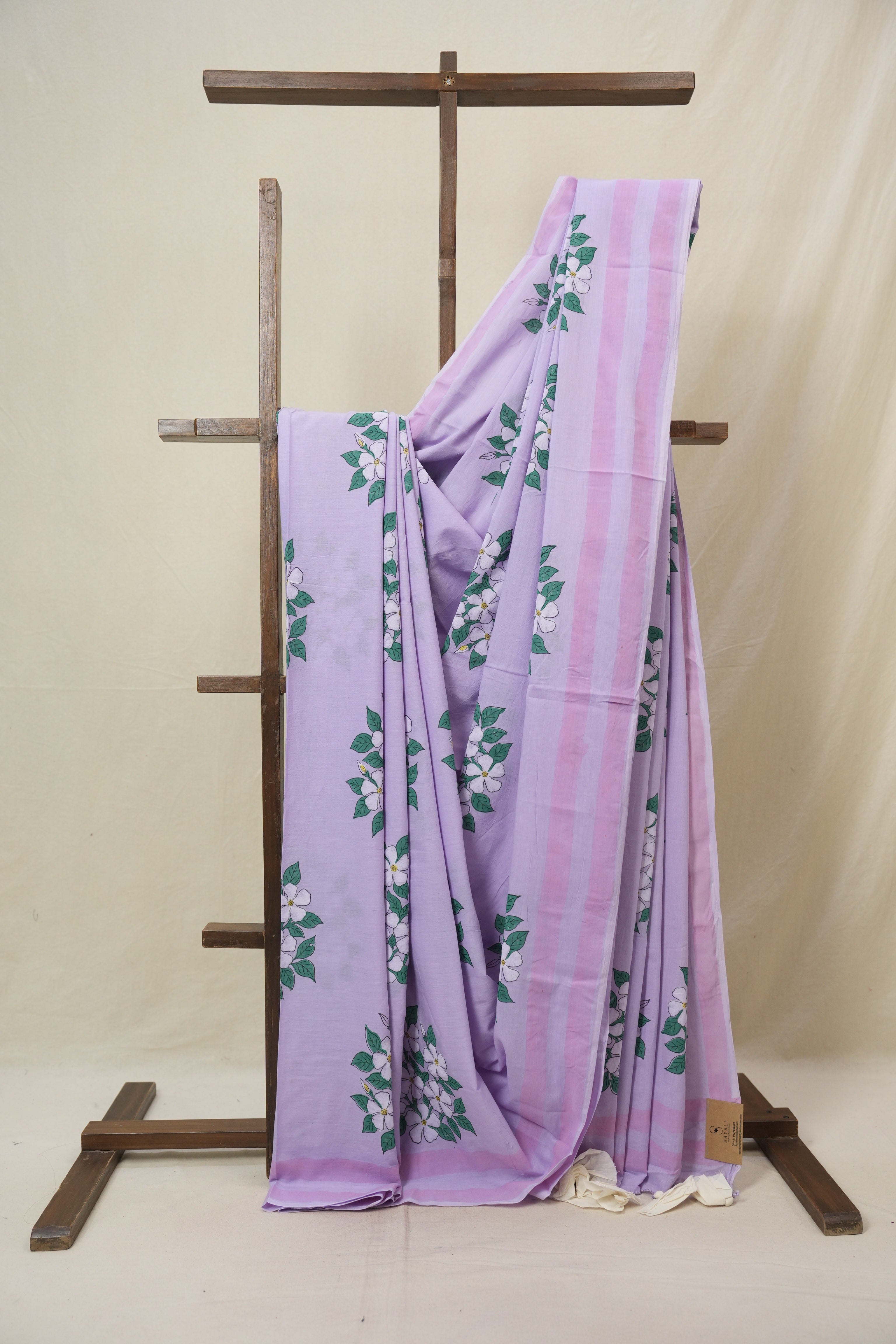 Lavender HBP Signature Cotton Saree - SRLSCS22