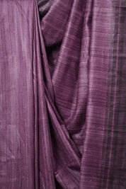 Purple Tussar Silk Saree - SRPTSS1853
