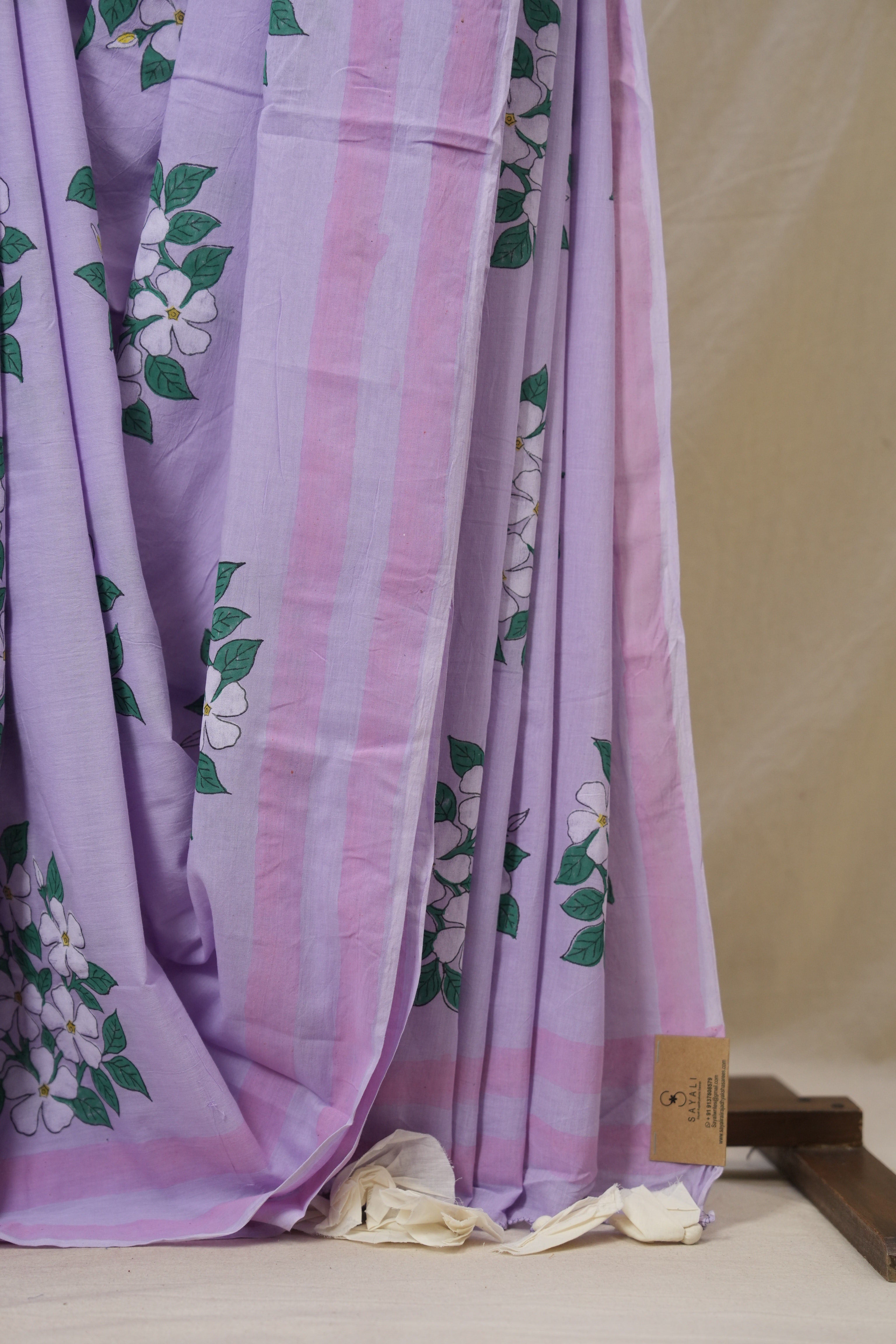 Lavender HBP Signature Cotton Saree - SRLSCS22