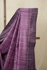 Purple Tussar Silk Saree - SRPTSS1853