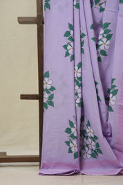 Lavender HBP Signature Cotton Saree - SRLSCS22