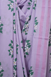 Lavender HBP Signature Cotton Saree - SRLSCS22