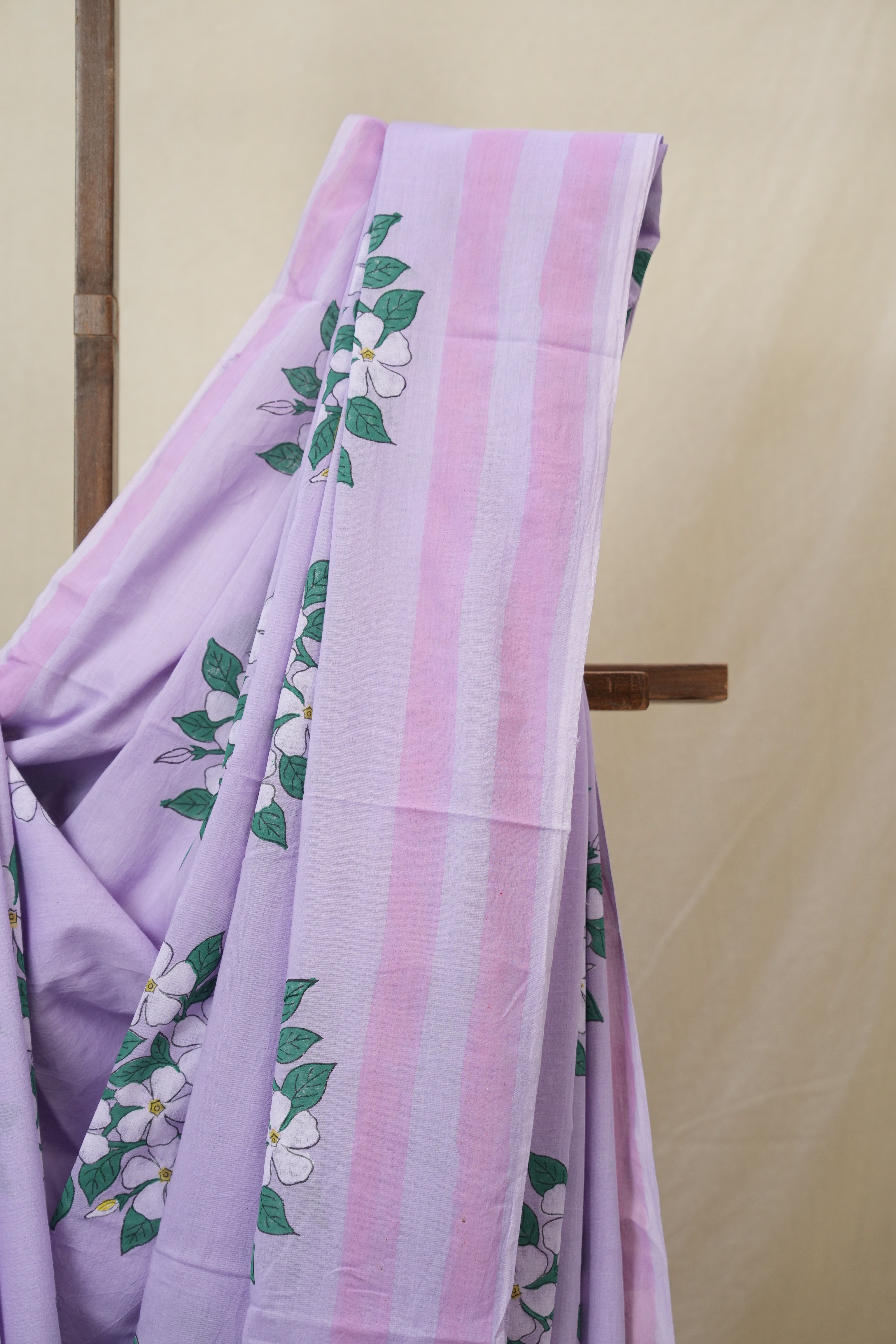 Lavender HBP Signature Cotton Saree - SRLSCS22