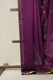 Purple Maheshwari Saree - SRPMS971