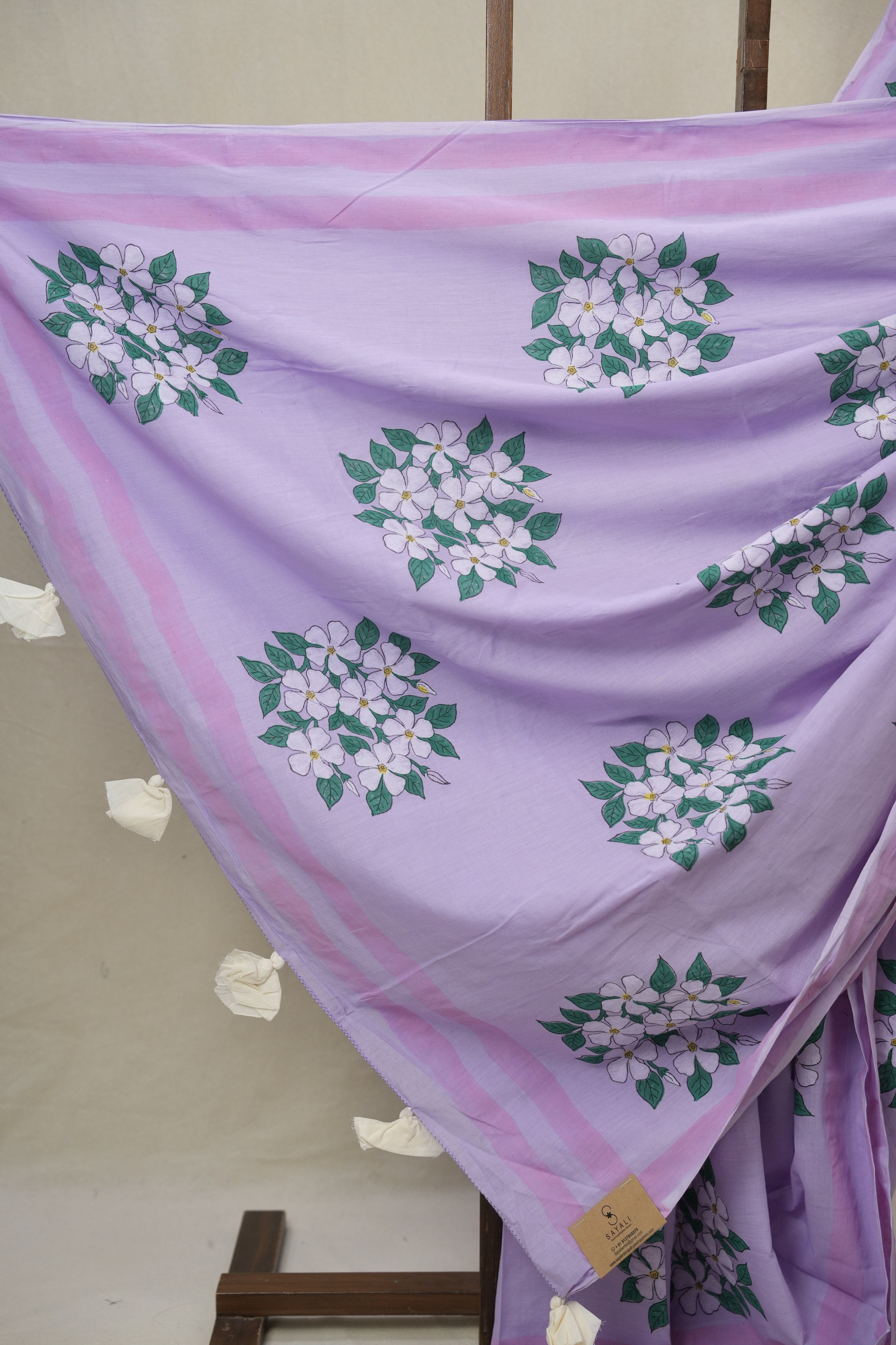 Lavender HBP Signature Cotton Saree - SRLSCS22
