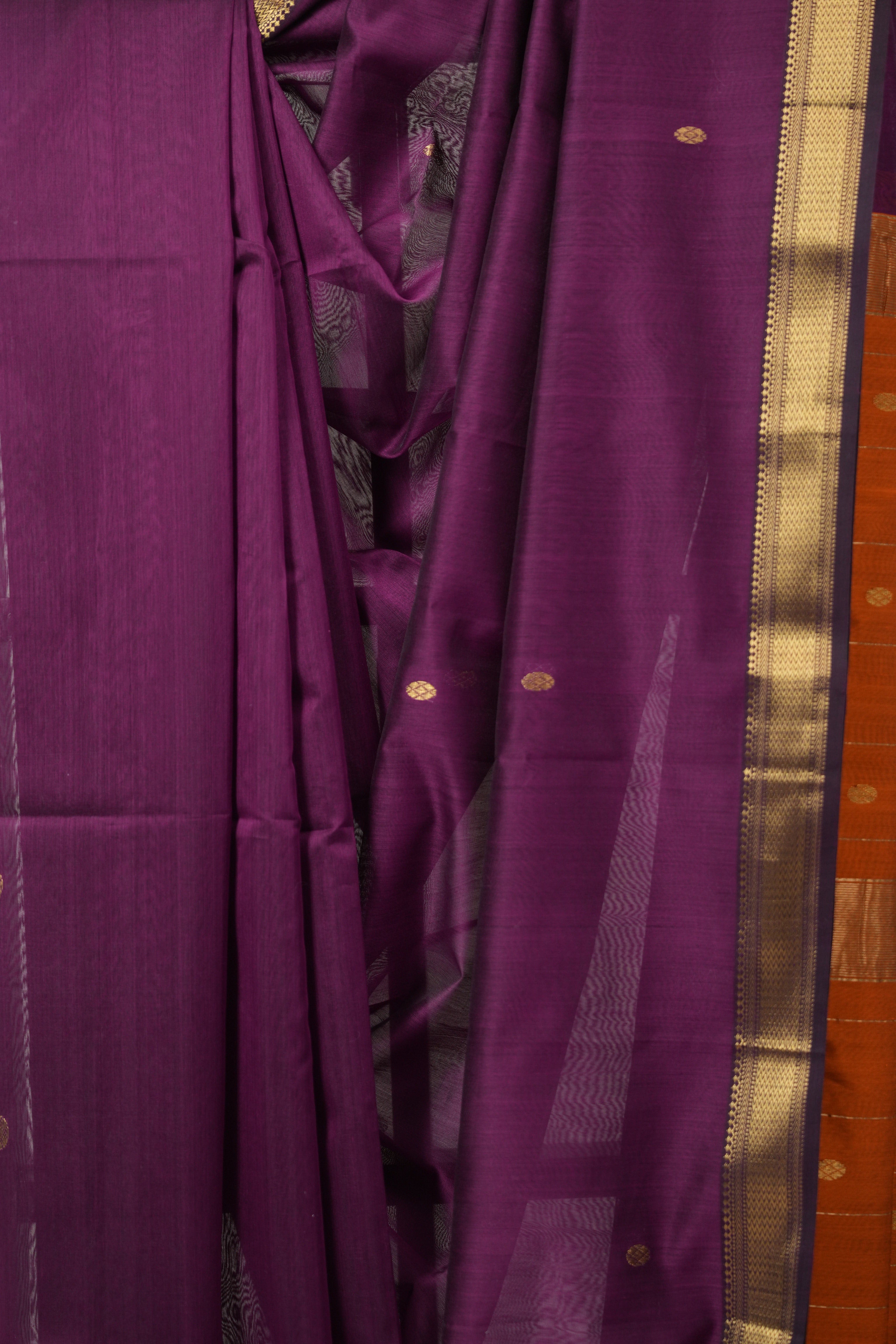 Purple Maheshwari Saree - SRPMS971