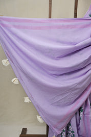 Lavender HBP Signature Cotton Saree - SRLSCS22