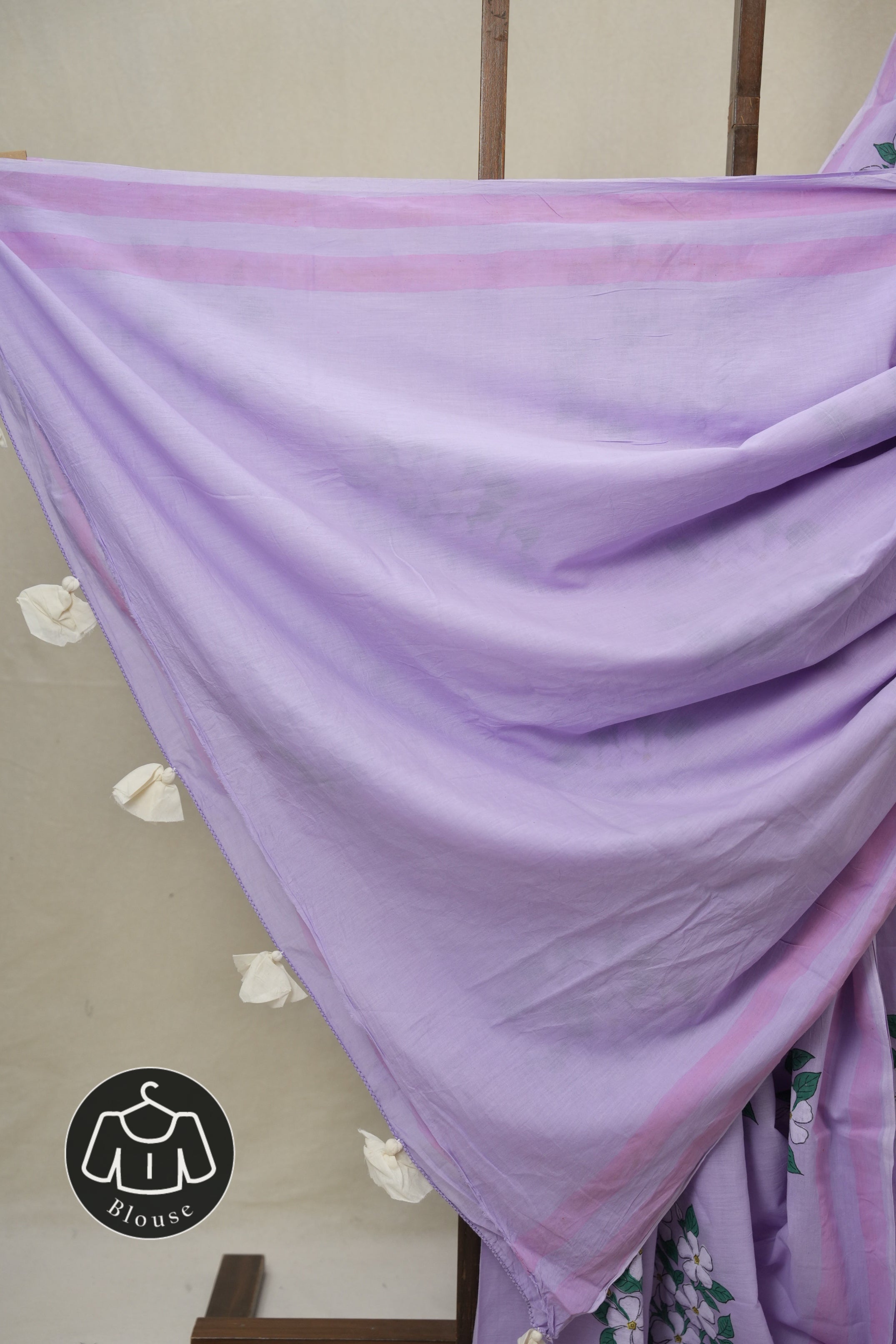 Lavender HBP Signature Cotton Saree - SRLSCS22