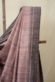 Mauve Tussar Silk Saree - SRMTSS1855