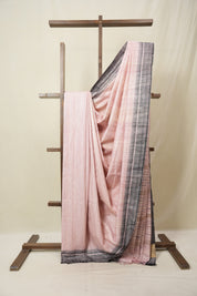 Baby Pink Tussar Silk Saree - SRBPTSS1856