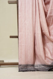 Baby Pink Tussar Silk Saree - SRBPTSS1856