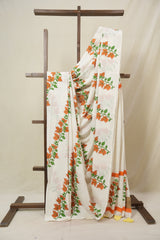 White HBP Signature Cotton Saree - SRWSCS27