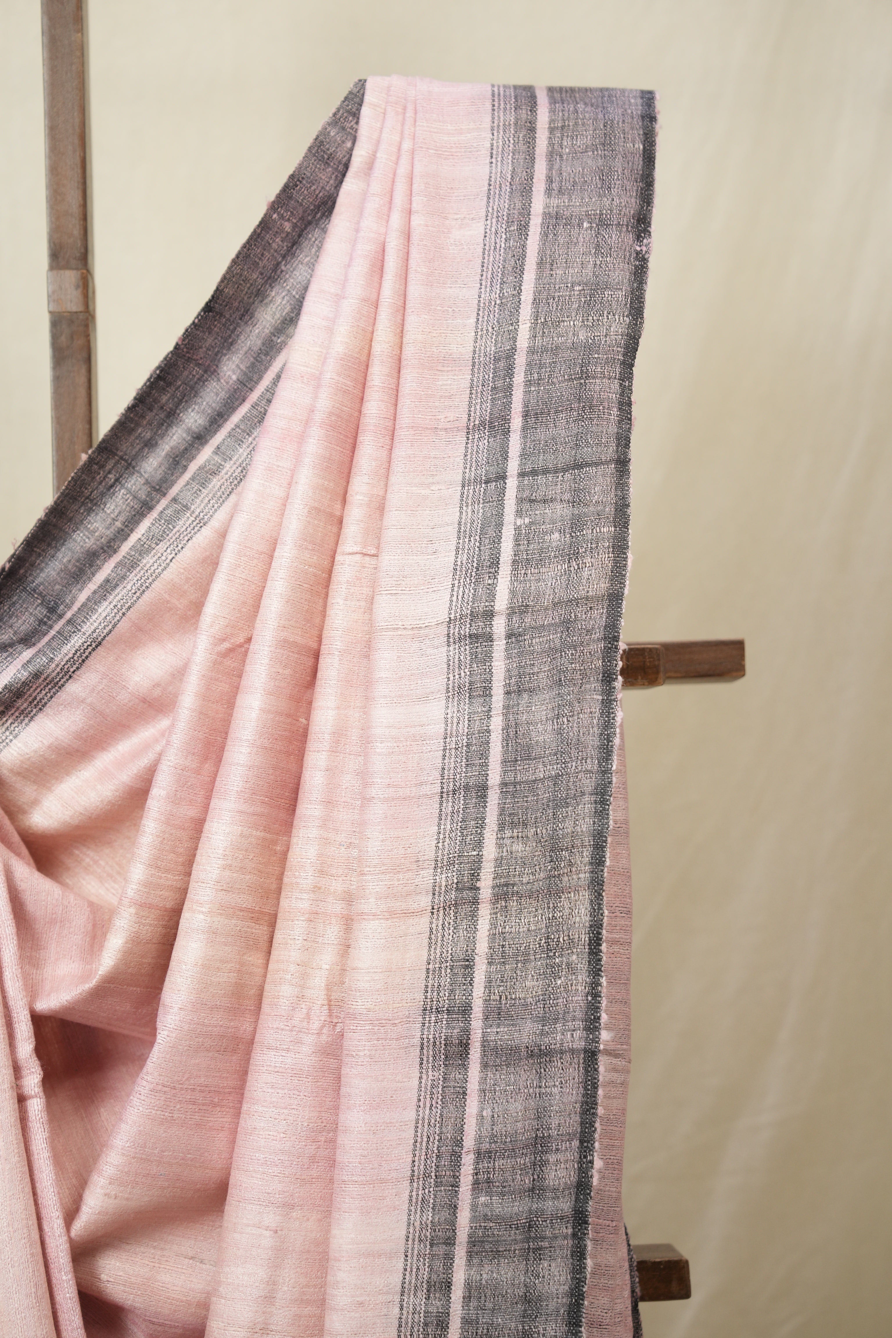 Baby Pink Tussar Silk Saree - SRBPTSS1856