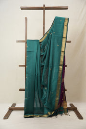 Peacock Green Maheshwari Saree - SRPGMS969