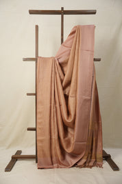 Peach Tussar Silk Saree - SRPTSS1614
