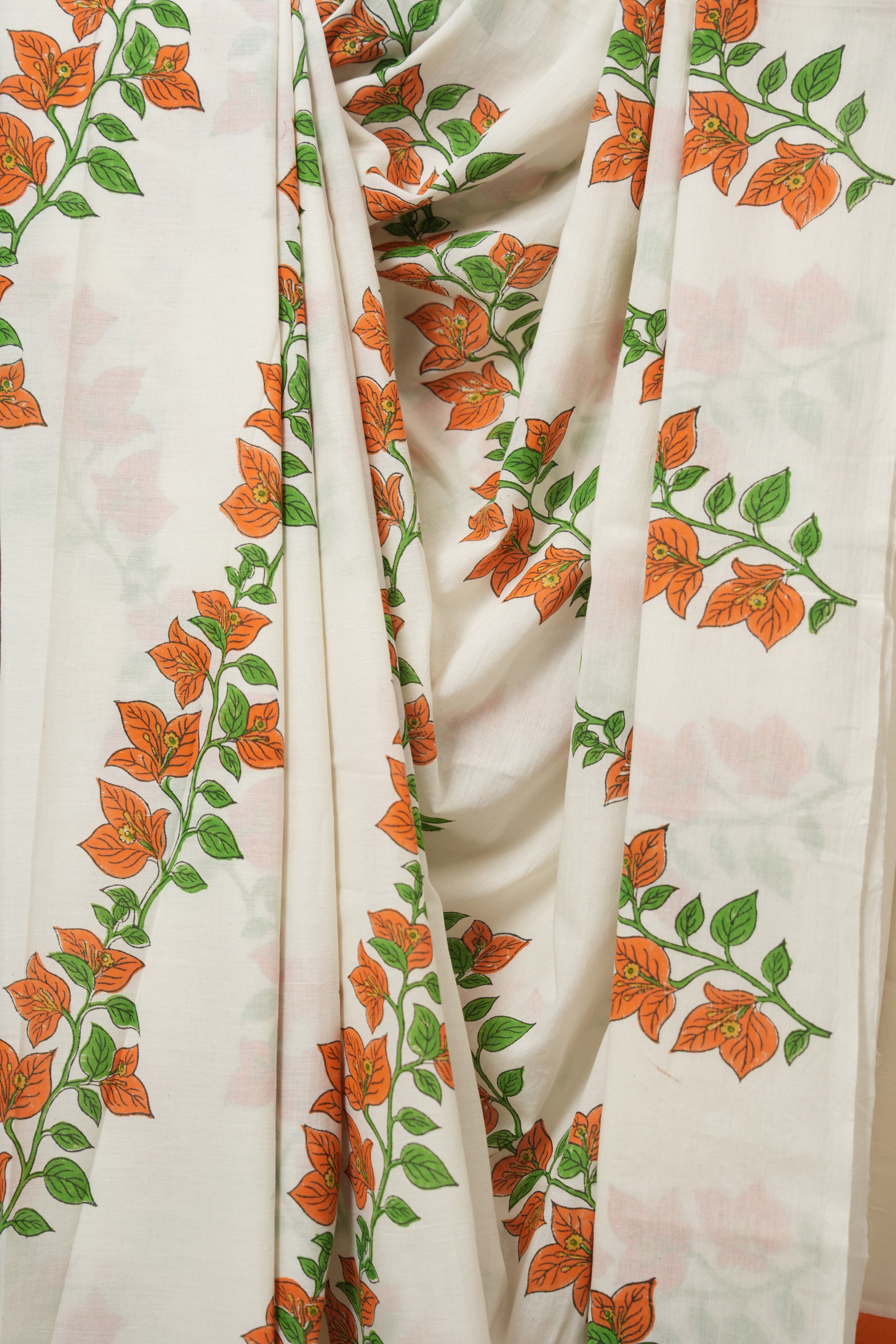 White HBP Signature Cotton Saree - SRWSCS27