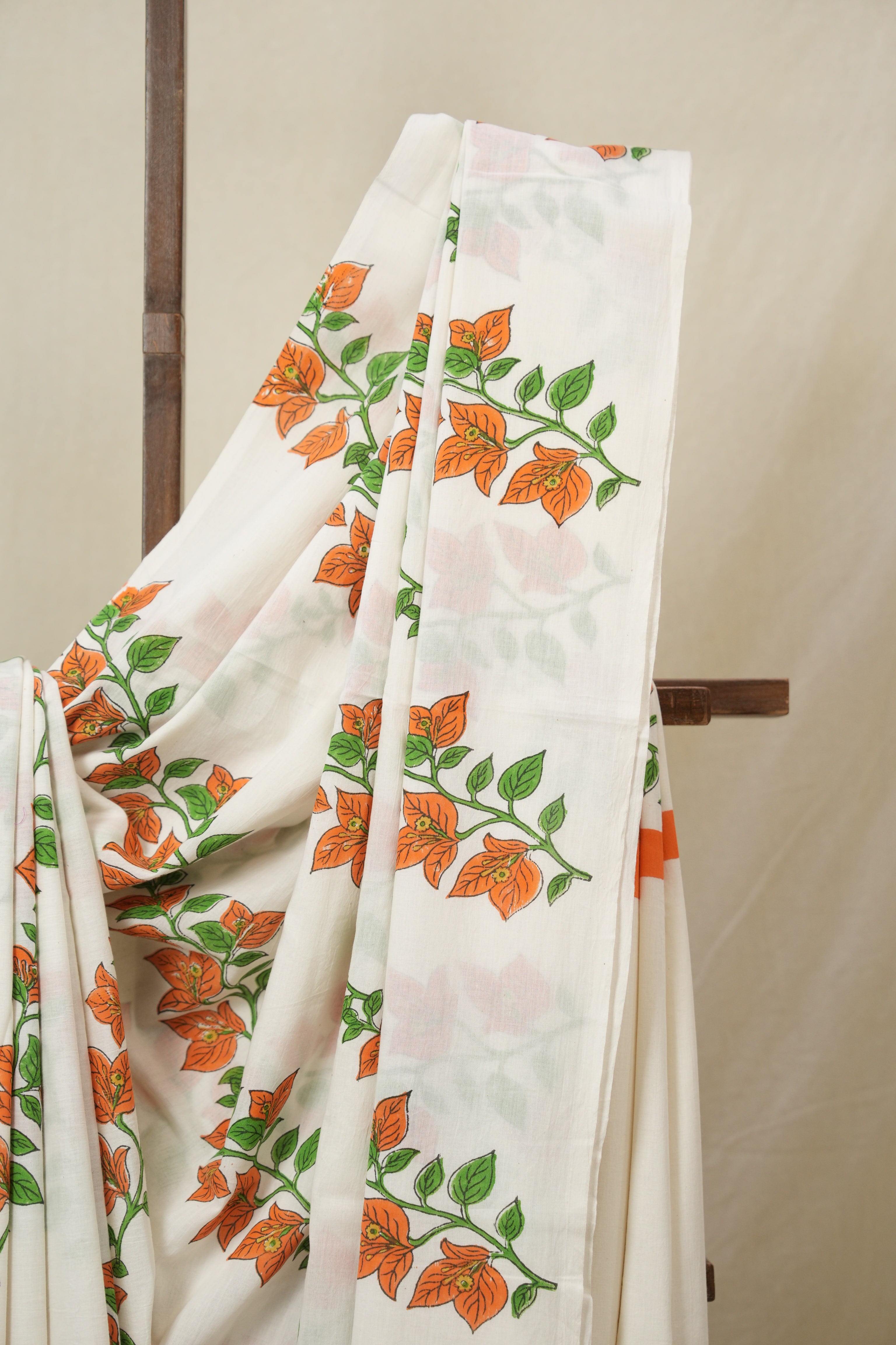 White HBP Signature Cotton Saree - SRWSCS27