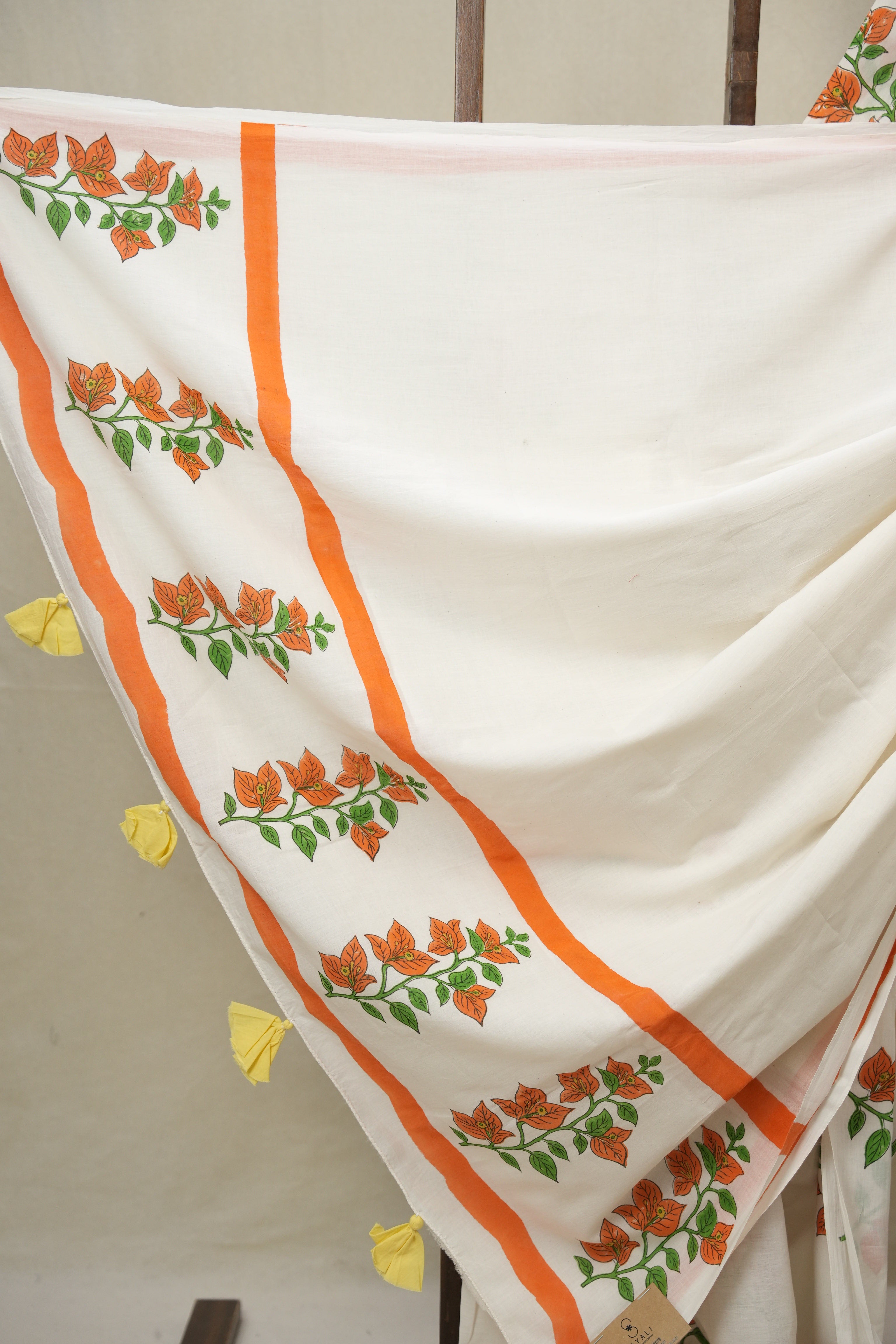 White HBP Signature Cotton Saree - SRWSCS27