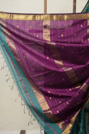 Peacock Green Maheshwari Saree - SRPGMS969