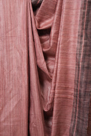 Dusty Pink Tussar Silk Saree - SRDPTSS1857