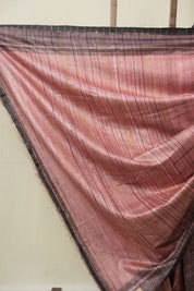 Dusty Pink Tussar Silk Saree - SRDPTSS1857