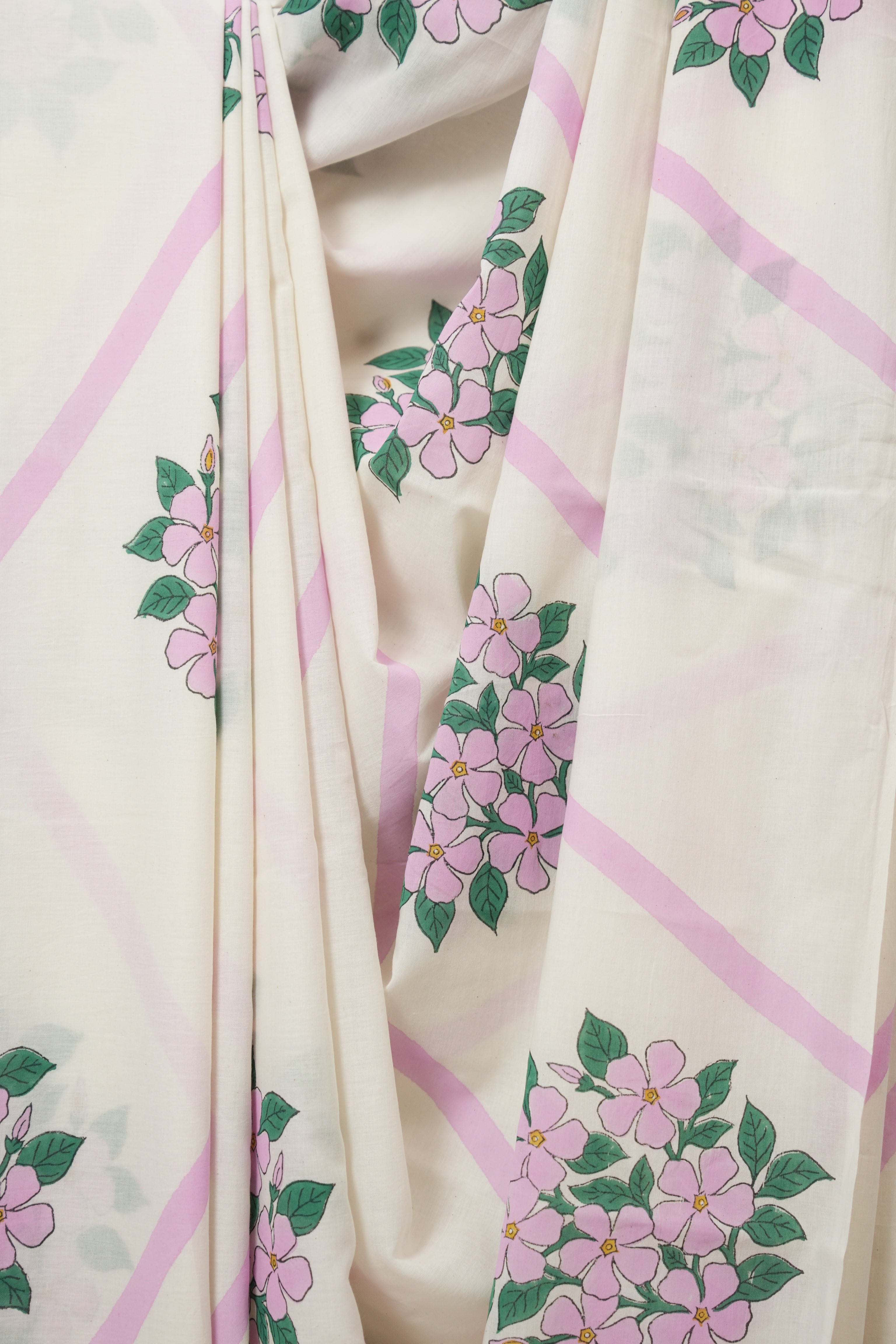 Milky White HBP Signature Cotton Saree - SRMWSCS31