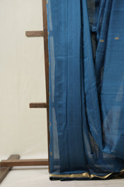 Peacock Blue Maheshwari Saree - SRPBMS968