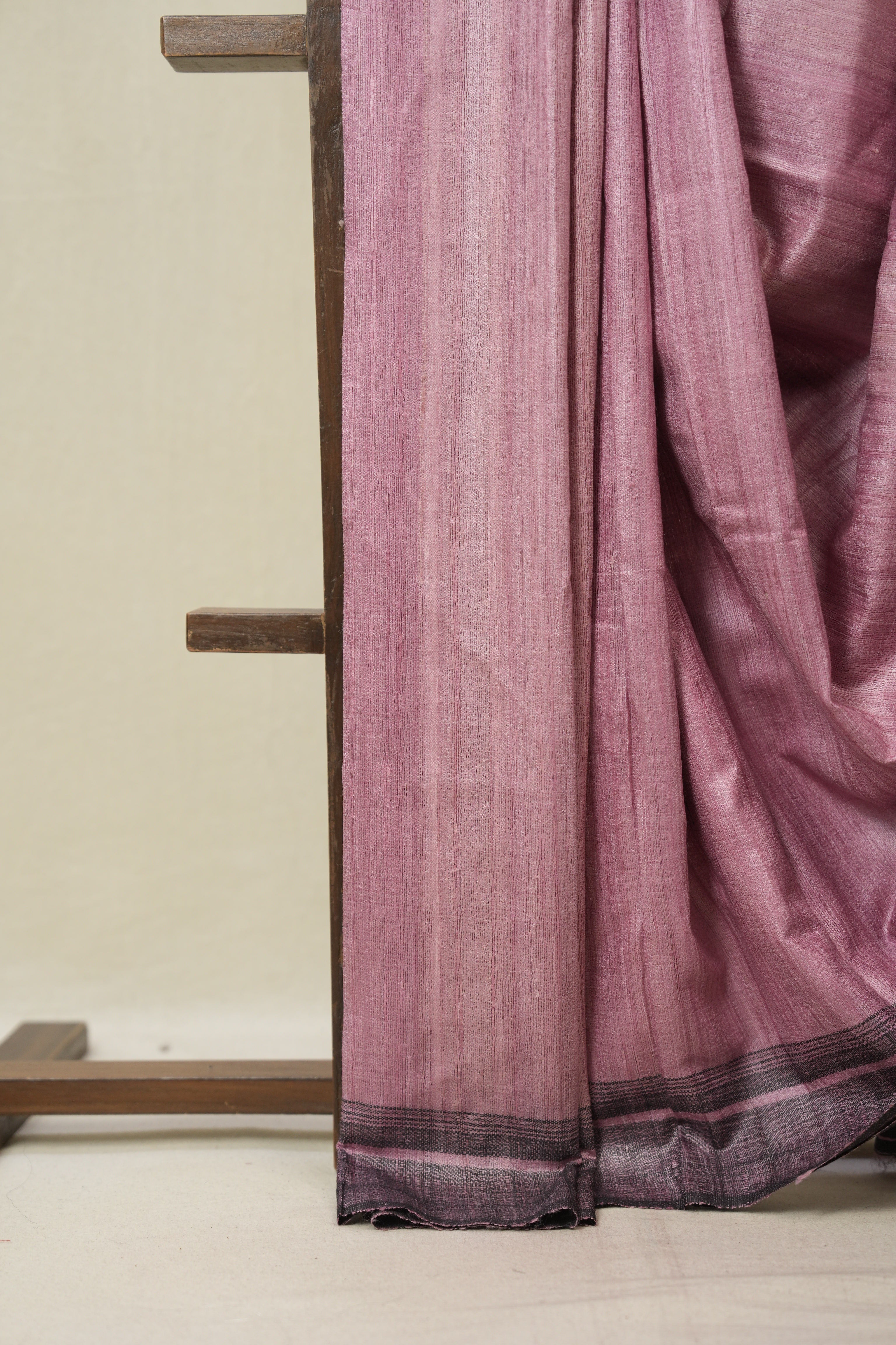 Soft Pink Tussar Silk Saree - SRSPTSS1858