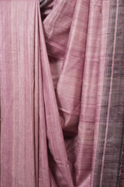 Soft Pink Tussar Silk Saree - SRSPTSS1858