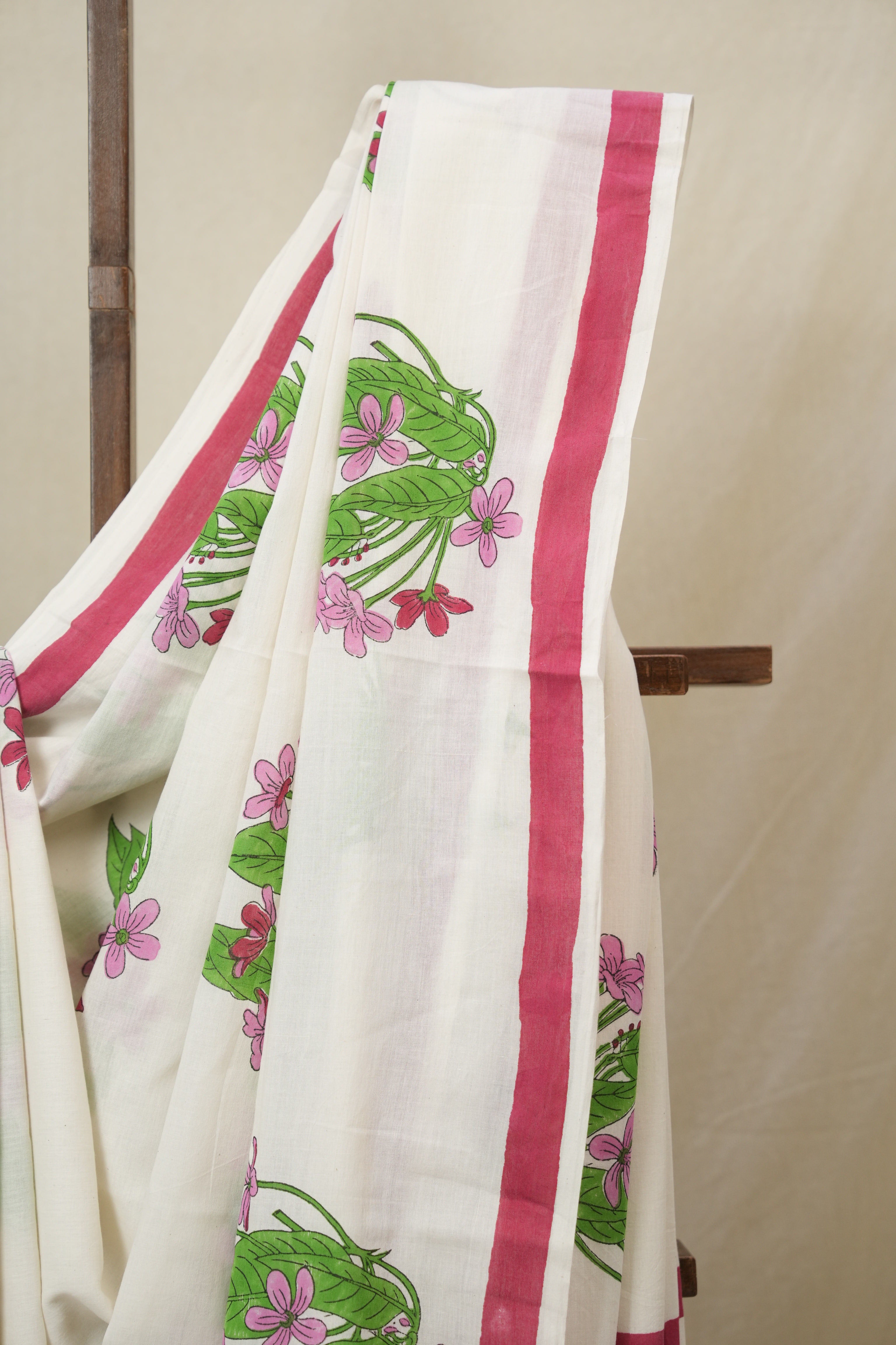 Pearl White HBP Signature Cotton Saree - SRPWSCS29