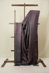 Purple Tussar Silk Saree - SRPTSS1873