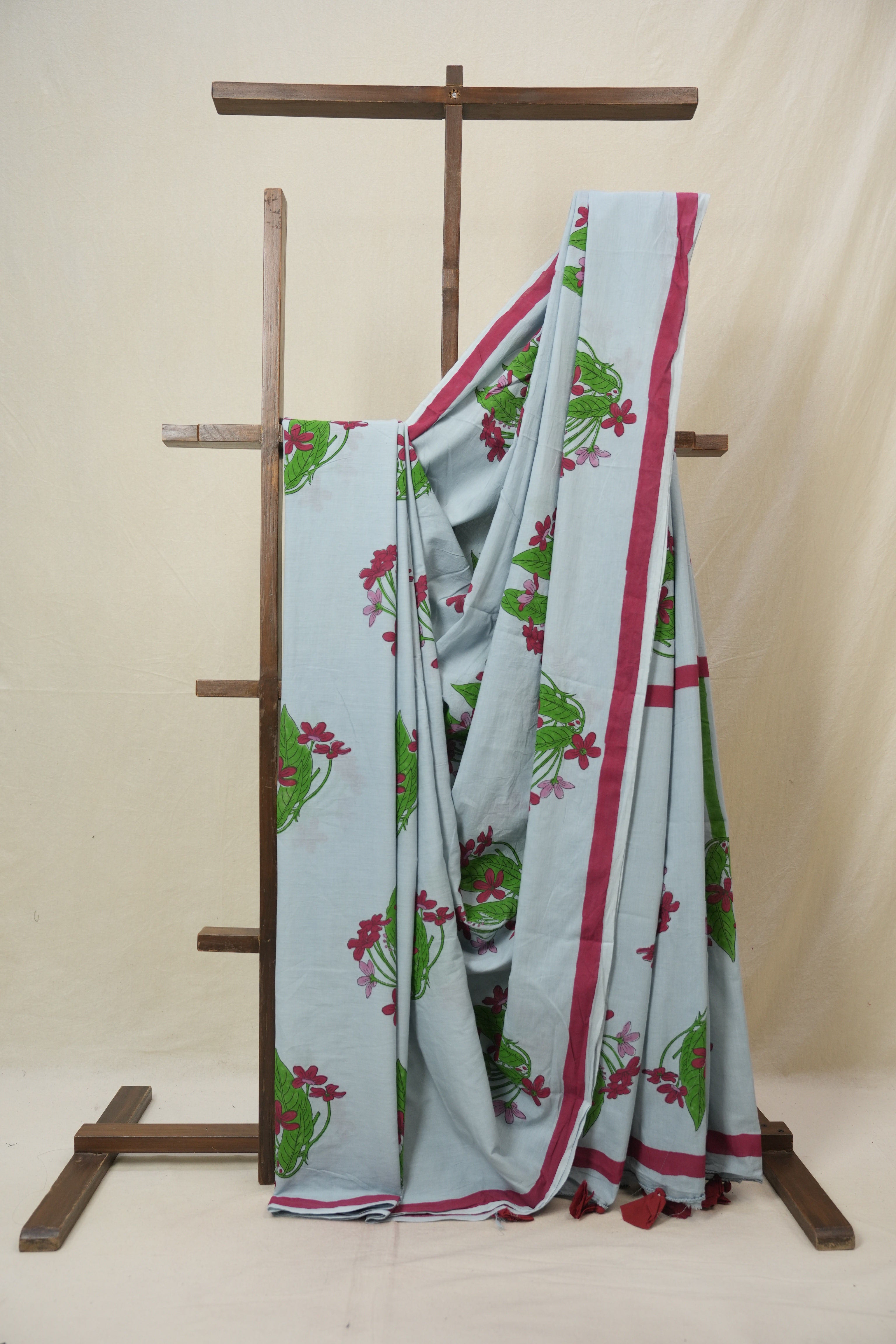 Pale Blue HBP Signature Cotton Saree - SRPBSCS28
