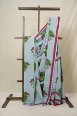 Pale Blue HBP Signature Cotton Saree - SRPBSCS28